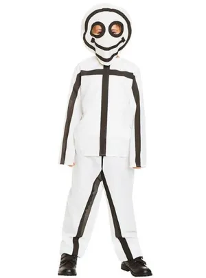 Stick Figure Drawing Boys Costume