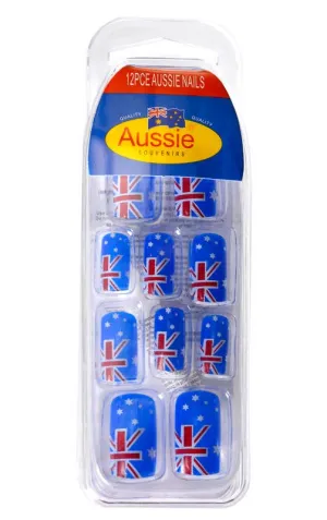 Stick On Australia Day Finger Nails