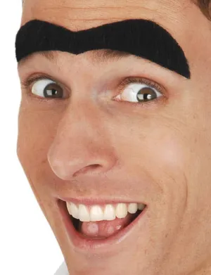 Stick On Black Costume Monobrow Eyebrows
