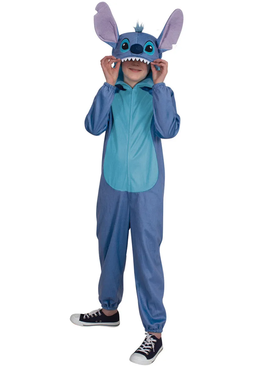 Stitch Deluxe Kids Blue Disney Onesie Costume