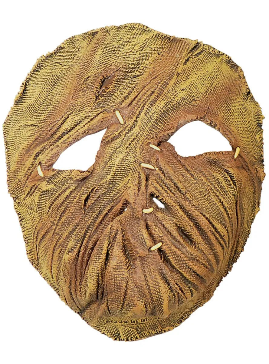 Stitched Hessian Look Latex Halloween Mask