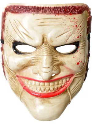 Stitched On Bloody Face Halloween Costume Mask