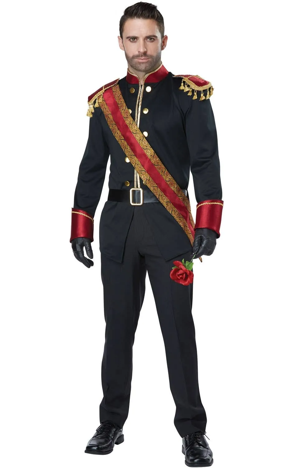 Storybook Dark Prince Royal Fairytale Mens Costume
