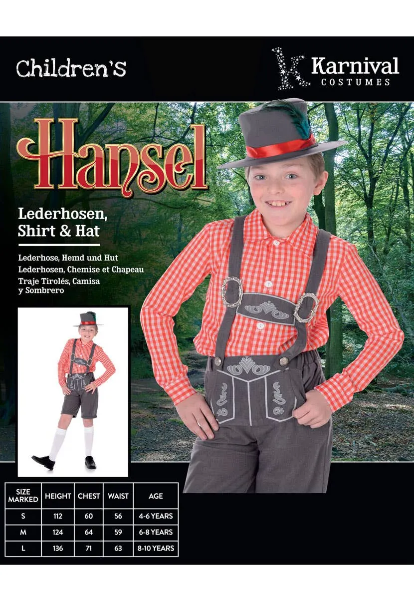 Storybook Hansel Boys Book Week Costume