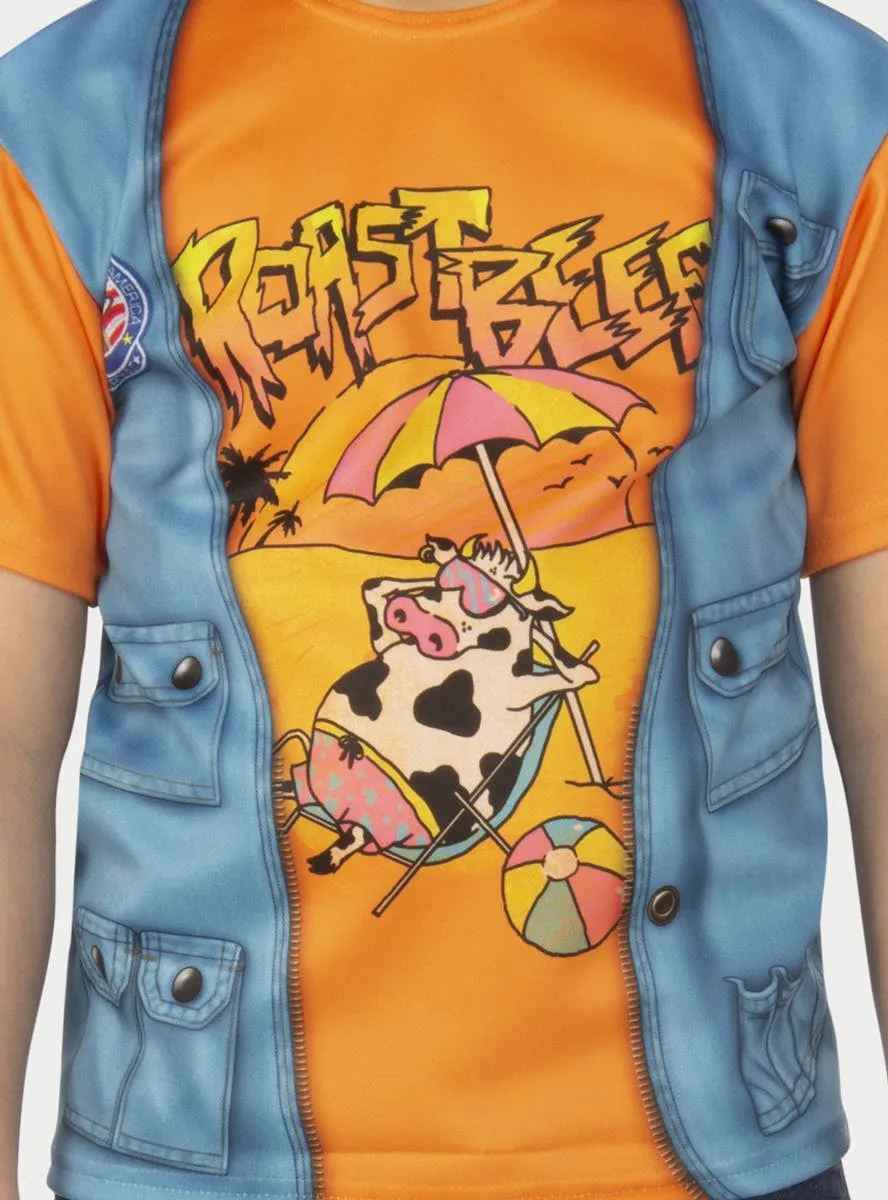 Stranger Things Boys Dustin Roast Beef Costume Shirt