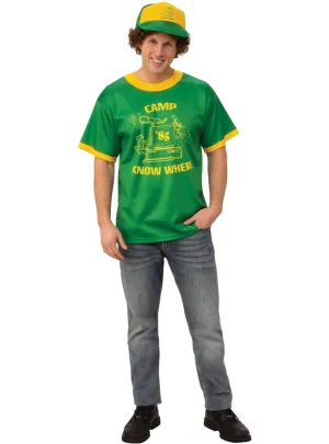 Stranger Things Dustin Camp Know Where Mens Costume Shirt
