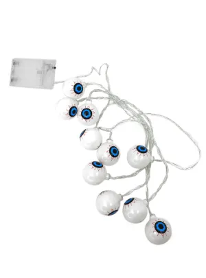 String Of Blue Eye Ball Lights Halloween Decoration