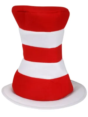 Striped Cat in the Hat Red and White Book Week Costume Hat