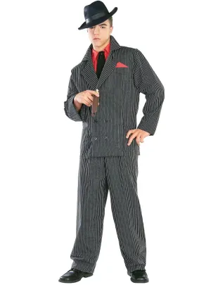 Striped Mens 1920s Gangster Suit Costume