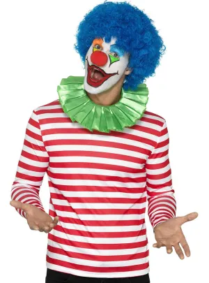 Striped Red and White Mens Clown Costume Shirt