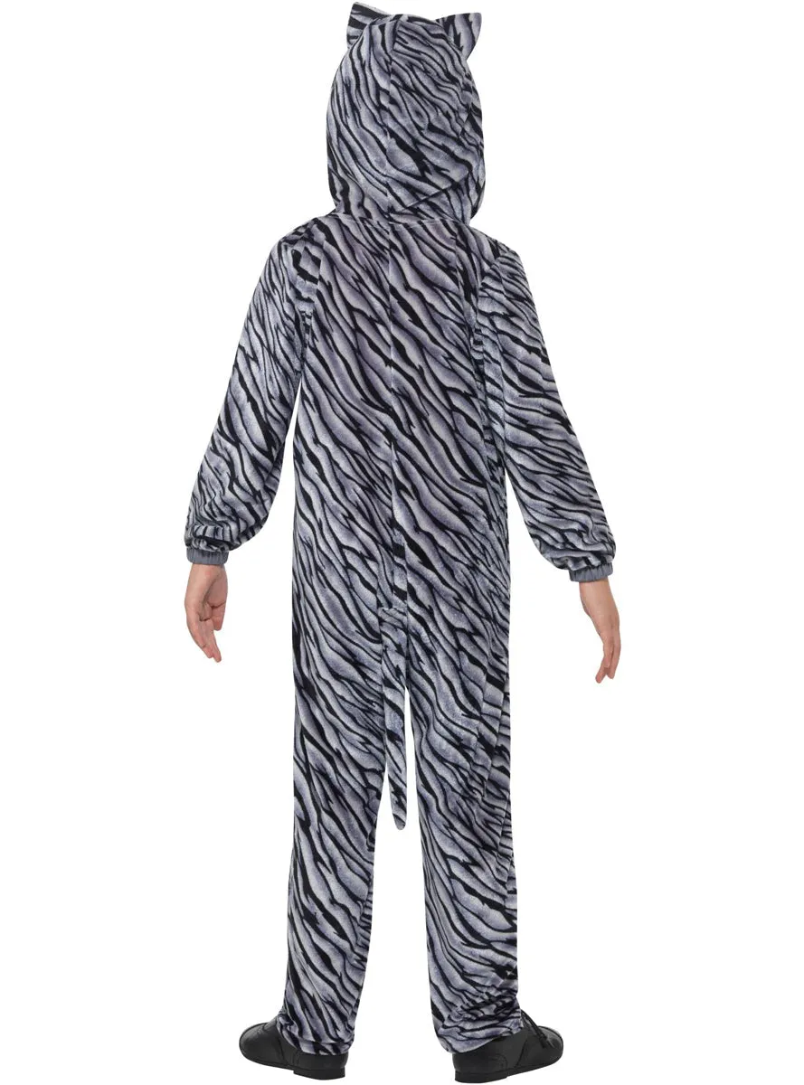 Striped Tabby Cat Girls Onesie Costume