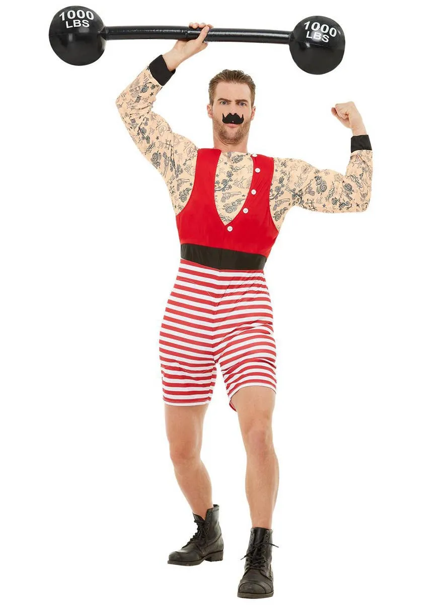 Strongman Mens Circus Fancy Dress Costume