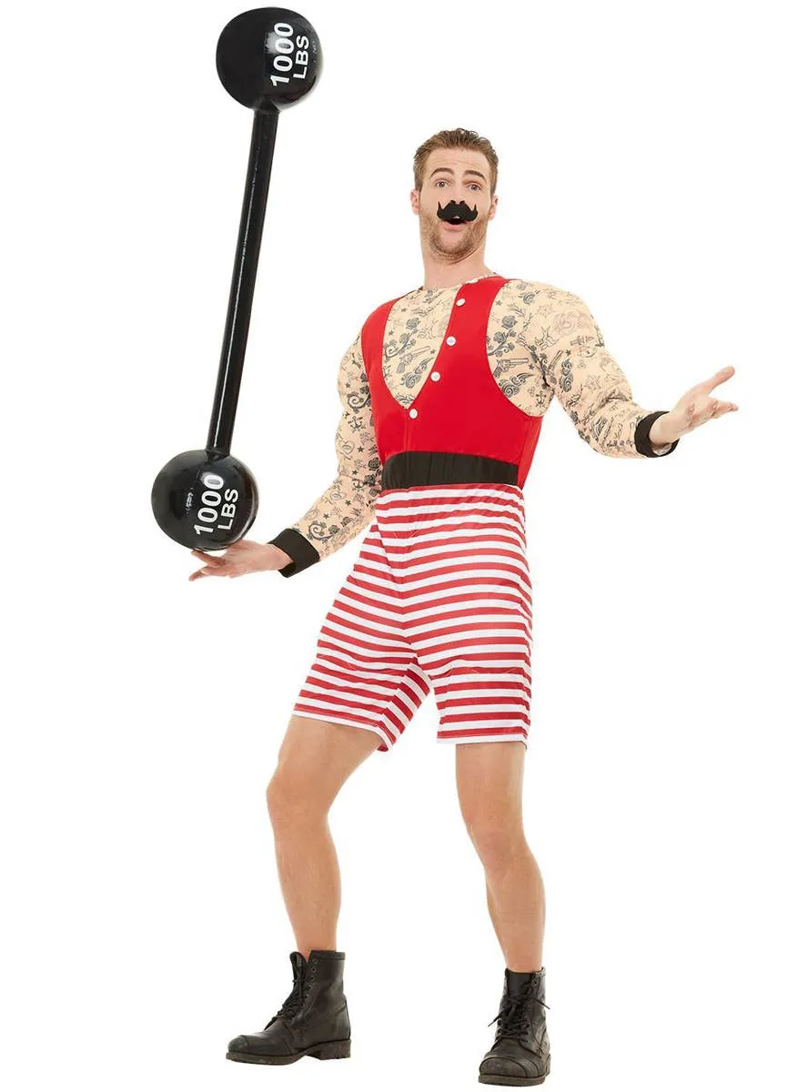 Strongman Mens Circus Fancy Dress Costume