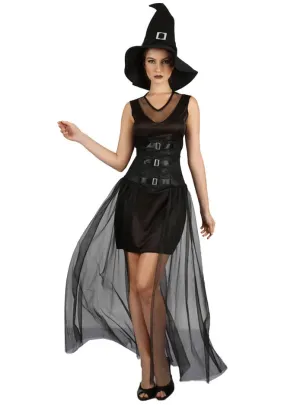 Stylish Wicked Witch Womens Halloween Costume