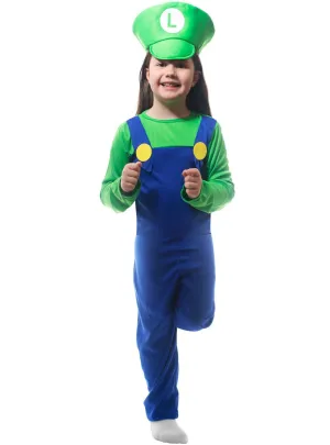 Super Green Plumber Girls Costume