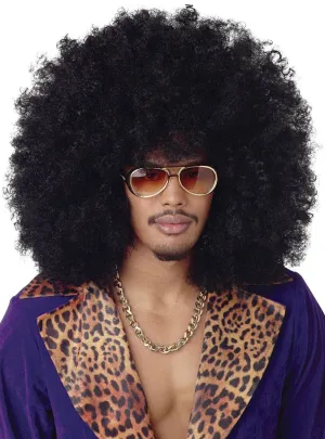 Super Jumbo Afro Funky Mens Costume Wig