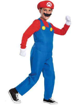 Super Mario Boys Gaming Character Costume