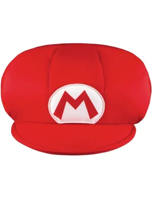 Super Mario Boys Plush Red Costume Hat