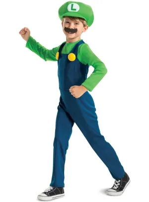 Super Mario Licensed Boys Luigi Book Week Costume