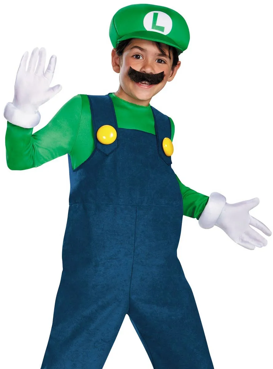 Super Mario Luigi Boys Book Week Costume