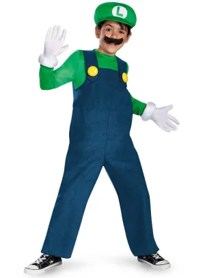 Super Mario Luigi Boys Book Week Costume