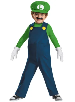Super Mario Toddler Boys Luigi Fancy Dress Costume