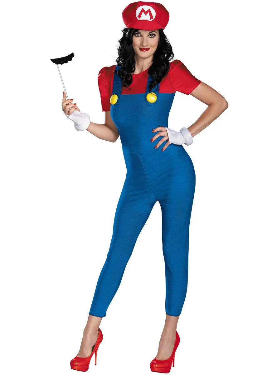 Super Mario Womens Deluxe Dress Up Costume