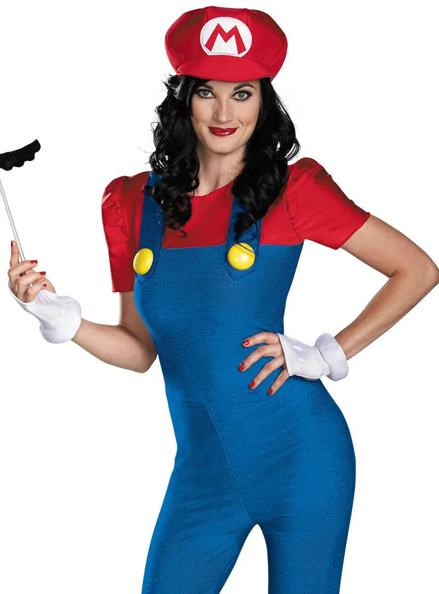 Super Mario Womens Deluxe Dress Up Costume