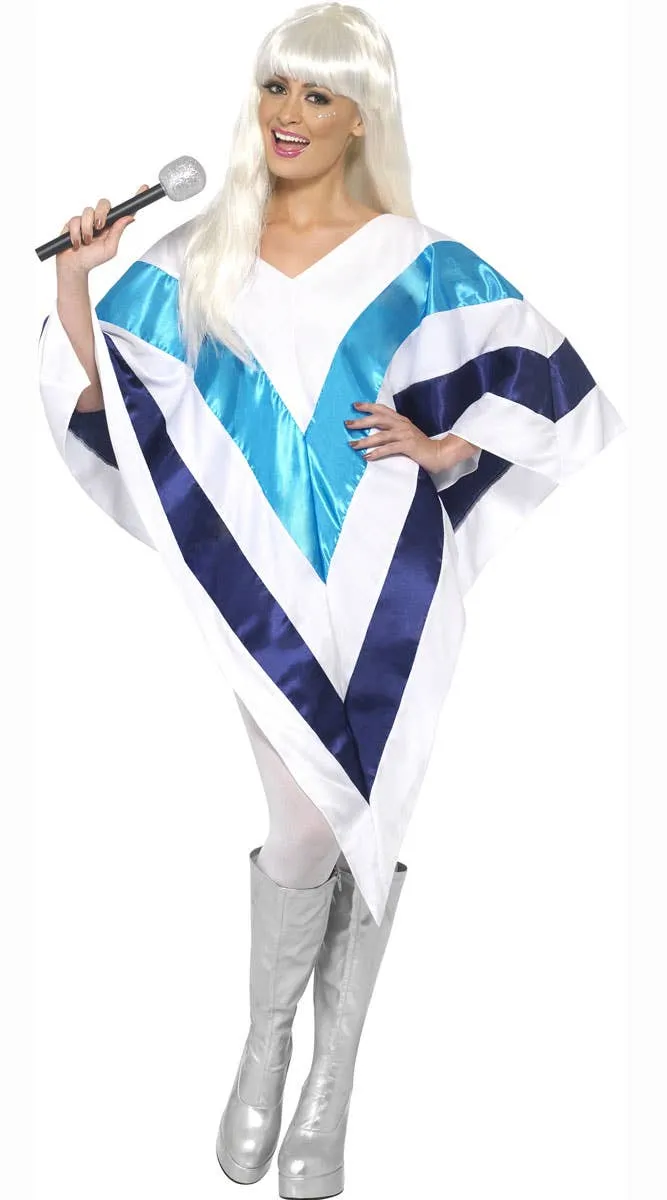 Super Trooper Womens 1970s Costume Poncho