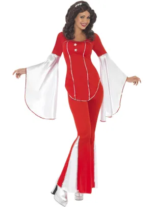 Super Trooper Womens Red ABBA Costume
