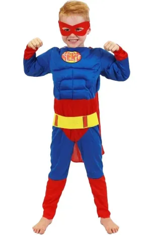 Superhero Boys Muscle Chest Costume