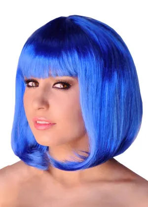 Supermodel Bob Wig in Blue