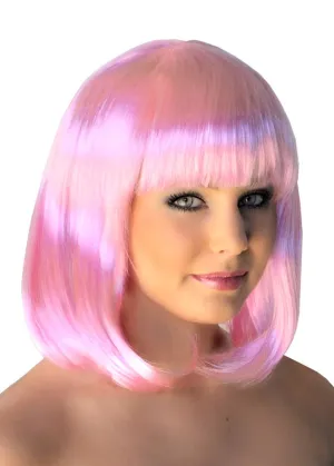 Supermodel Bob Wig in Pale Pink