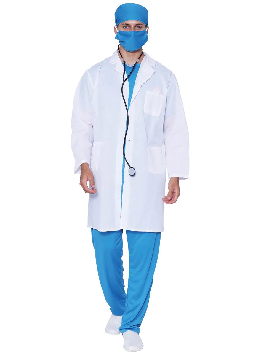 Surgical Doctor Lab Coat Mens Costume
