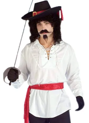 Swashbuckler Pirate Mens White Costume Shirt