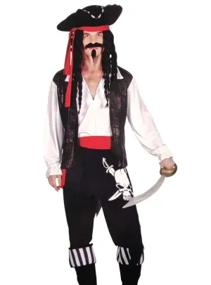 Swashbuckling Caribbean Pirate Mens Costume