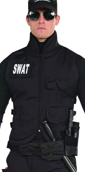 SWAT Commander Mens Costume Vest