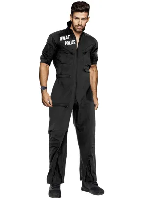 SWAT Uniform Mens Fancy Dress Costume