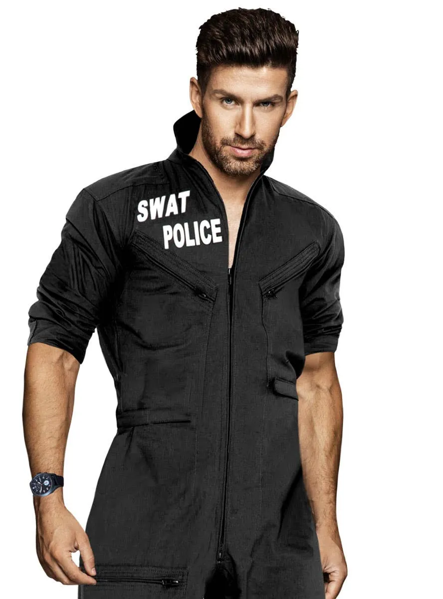 SWAT Uniform Mens Fancy Dress Costume