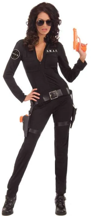 SWAT Womens Sexy Woman Of Action Police Costume