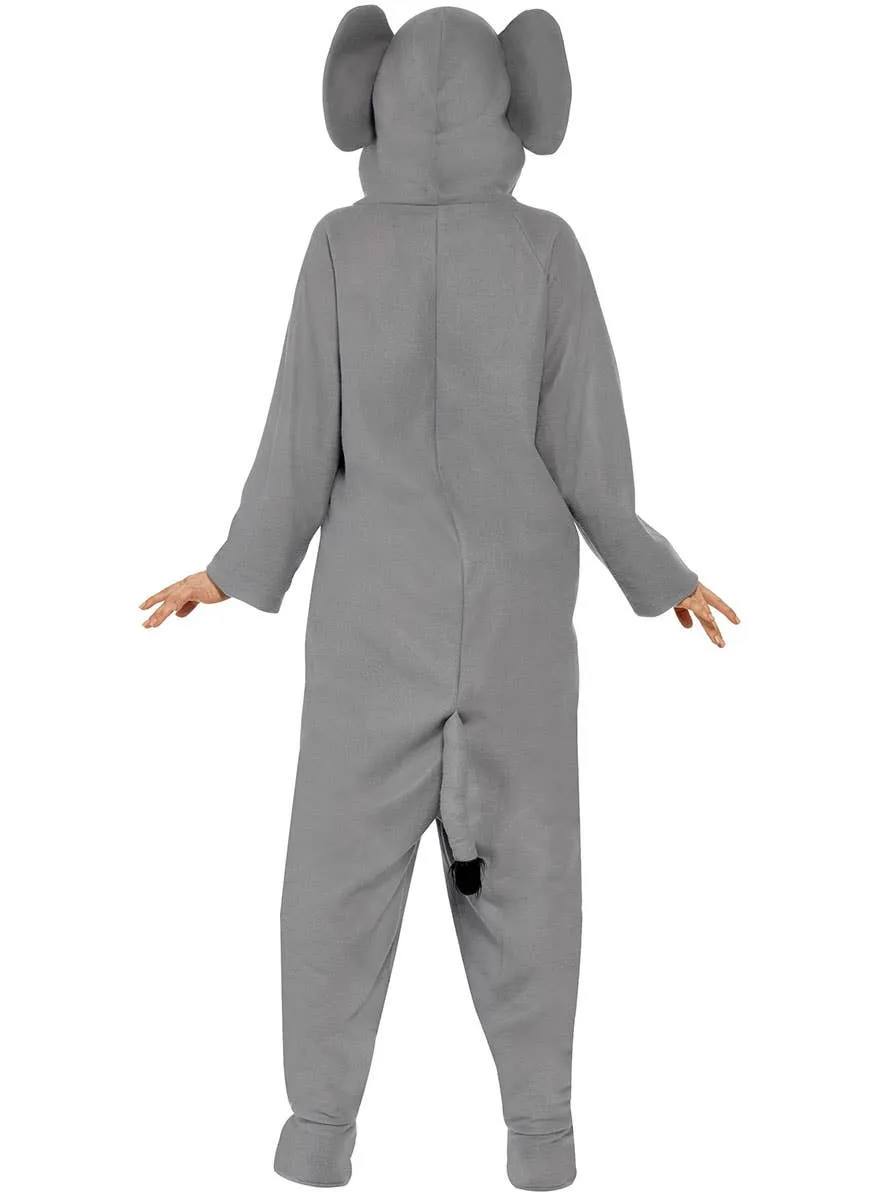 Sweet Grey Elephant Womens Onesie Costume