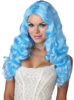 Sweet Tart Womens Blue Costume Wig