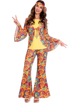 Swirl Hippie Plus Size Womens 1970s Costume