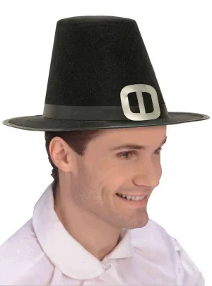 Tall Black Mens Pilgrim Cockel Hat