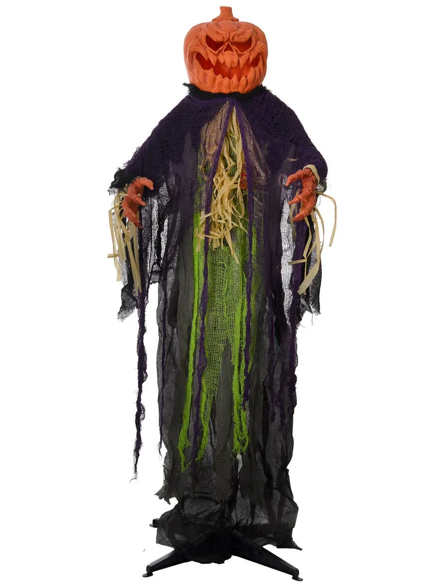 Tall Standing Pumpkin Creature Light Up Halloween Decoration
