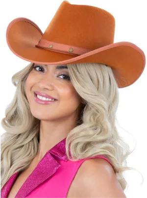 Tan Felt Adults Cowboy Costume Hat