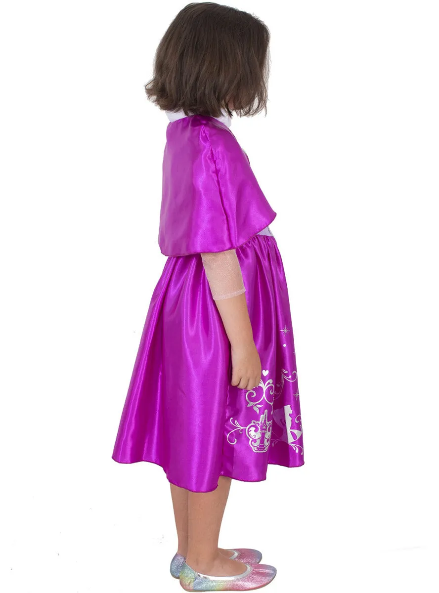 Tangled Princess Rapunzel Girls Disney Princess Costume With Cloak