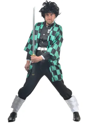 Tanjiro Kamado Mens Demon Slayer Cosplay