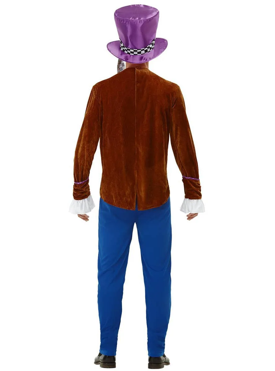 Tea Party Hatter Mens Wonderland Dress Up Costume