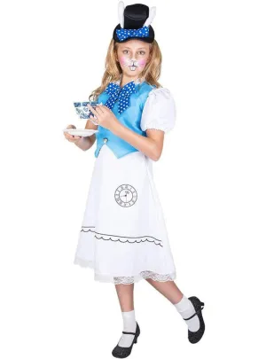 Tea Party White Rabbit Girls Costume